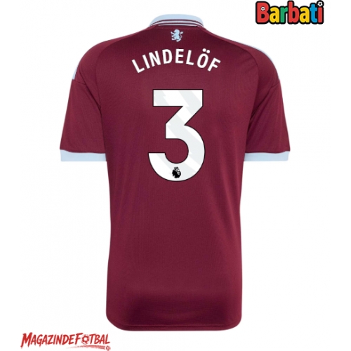 Aston Villa Victor Lindelof #3 Tricou Fotbal Replică 2026-27 Barbati Acasa Aston Villa Victor Lindelof #3 Tricou Fotbal Replică 2026-27 Barbati Acasa